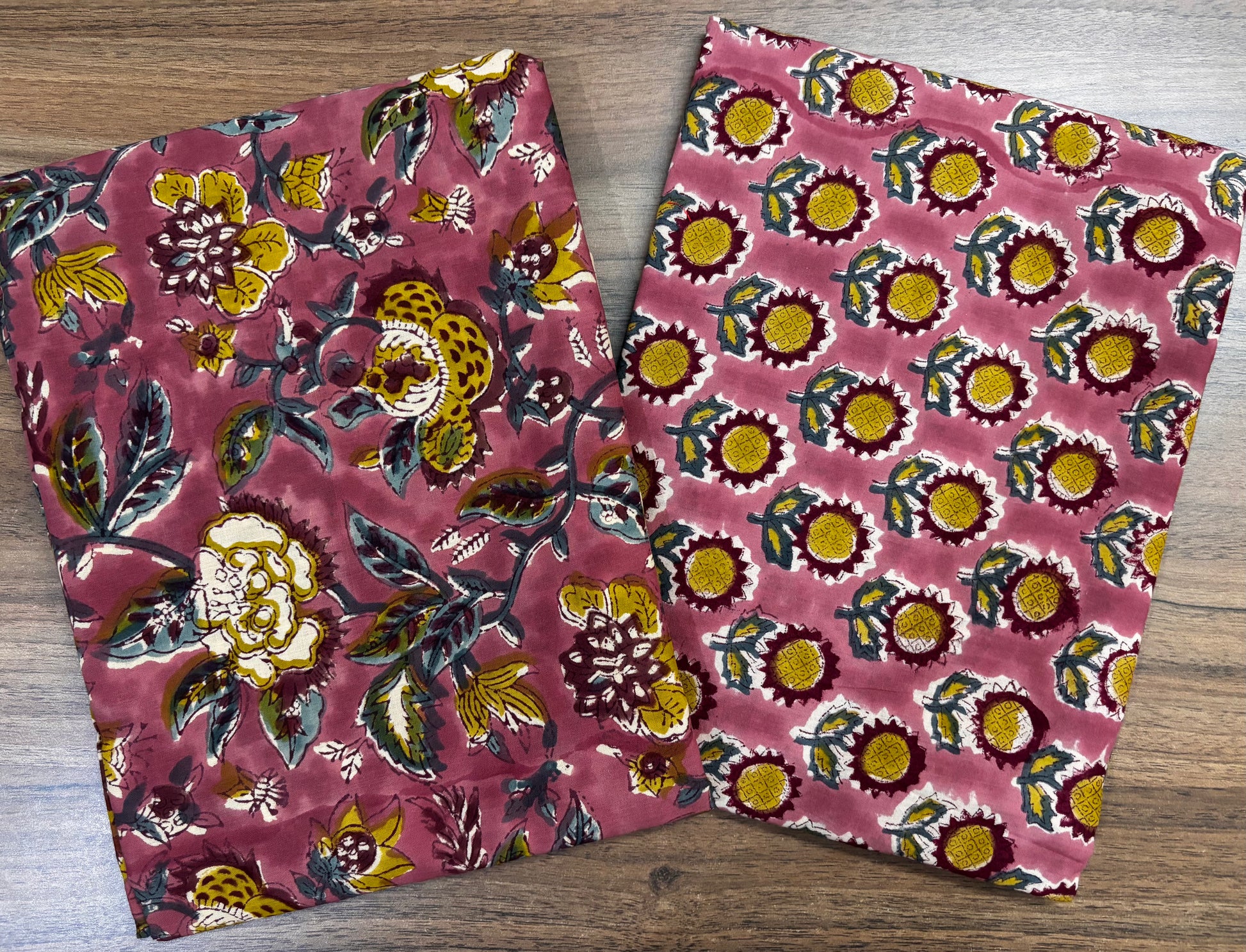 Rusty Green Kalamkari Mulmul Cotton 2pc Set