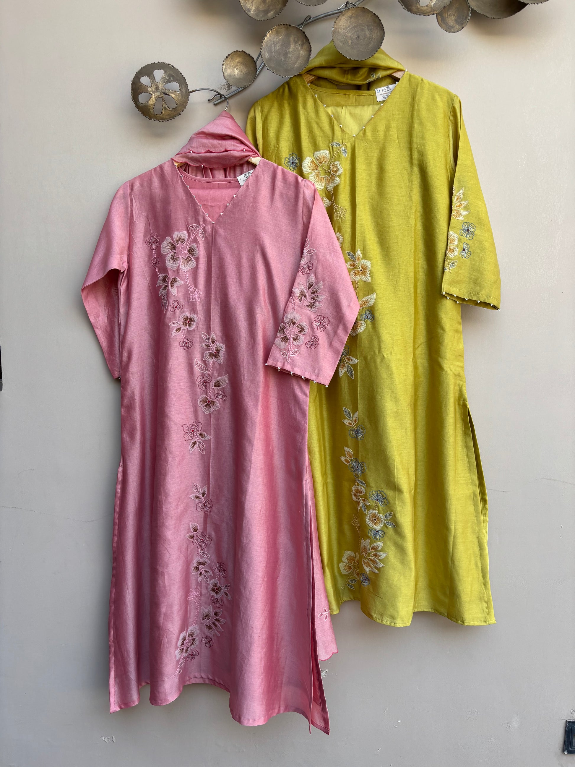 Orchid Bloom Chanderi Set