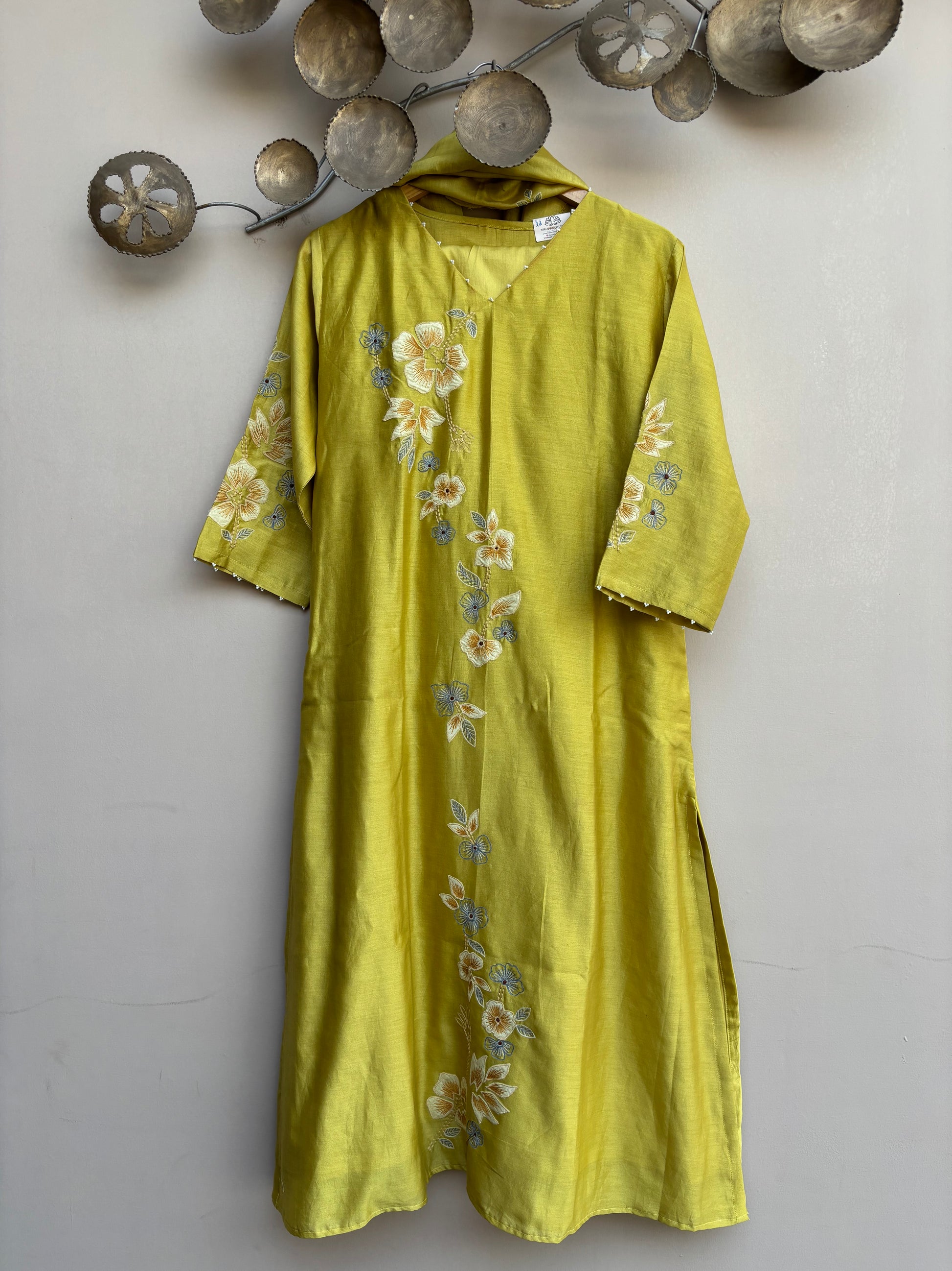 Orchid Bloom Chanderi Set