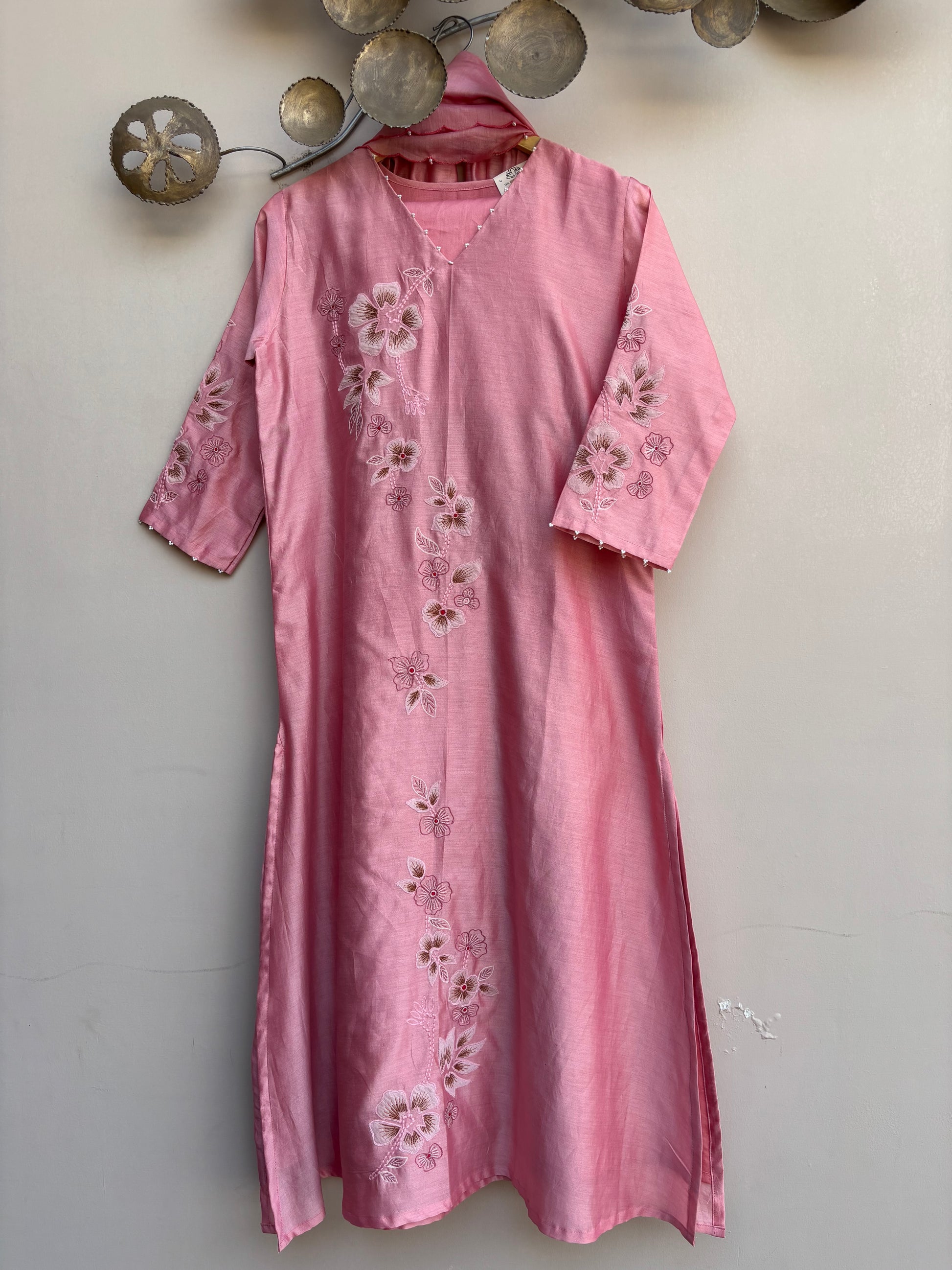 Orchid Bloom Chanderi Set