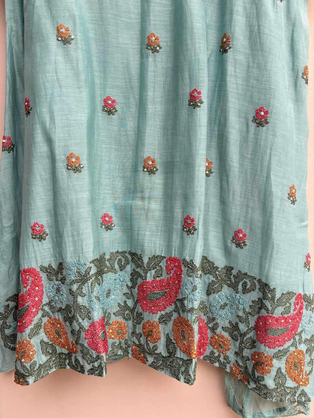 Sunset Petal Mulchanderi Set