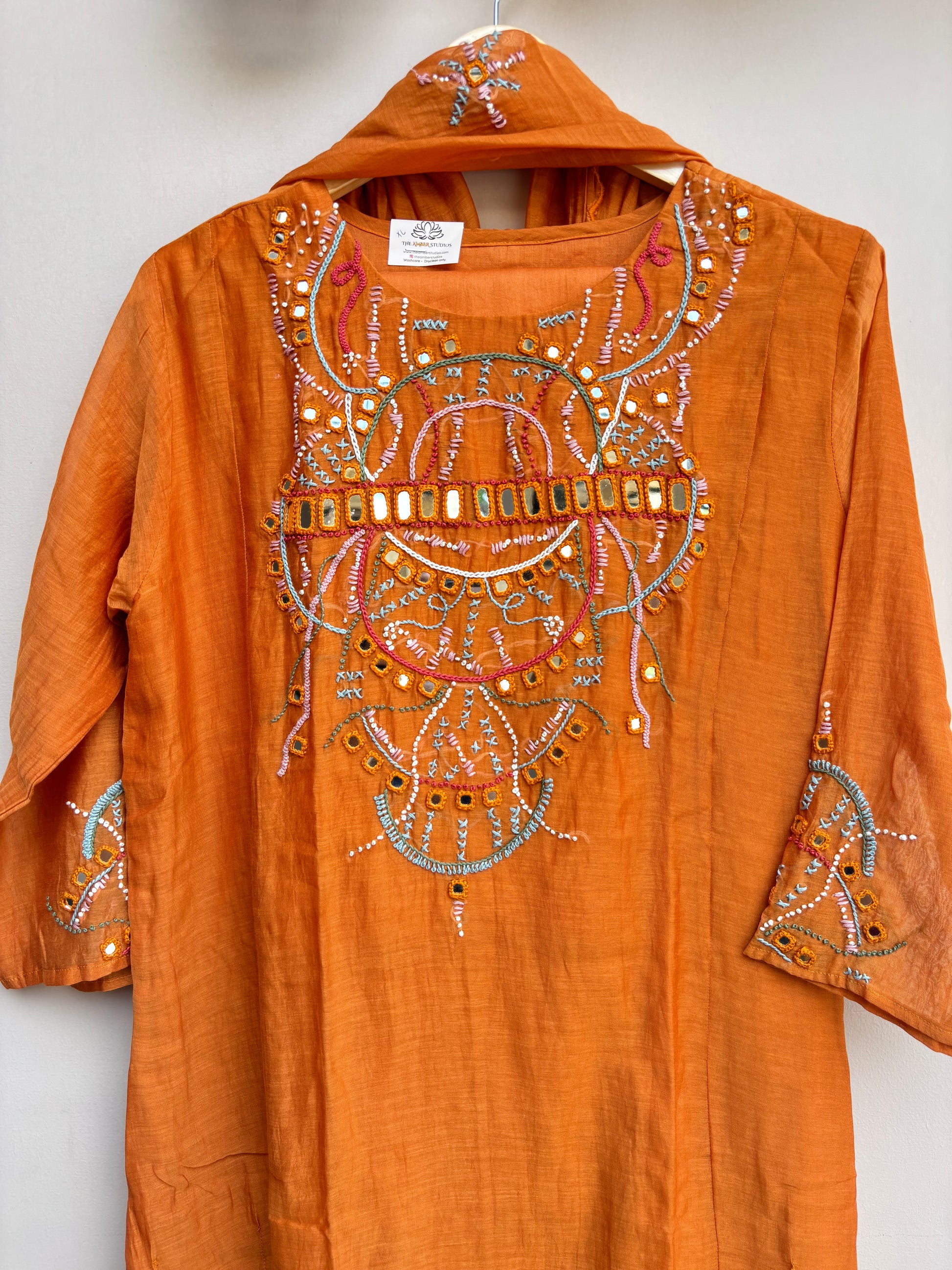 Rani Glam Mulchanderi Set