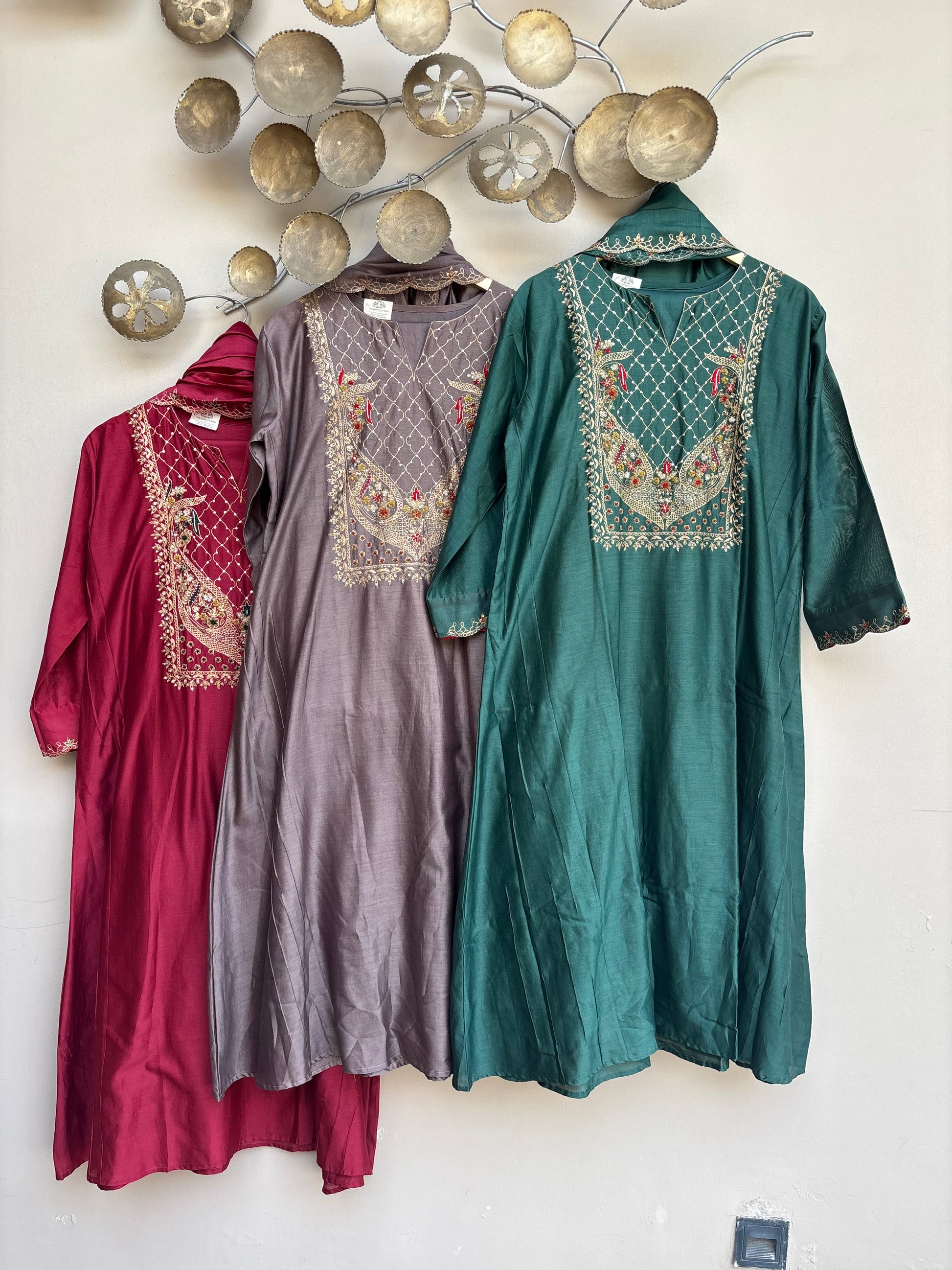 Meher Luxe Chanderi Set