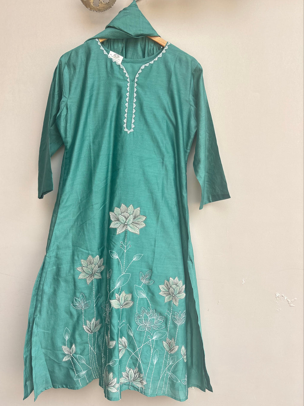 Lotus Charm Chanderi Set