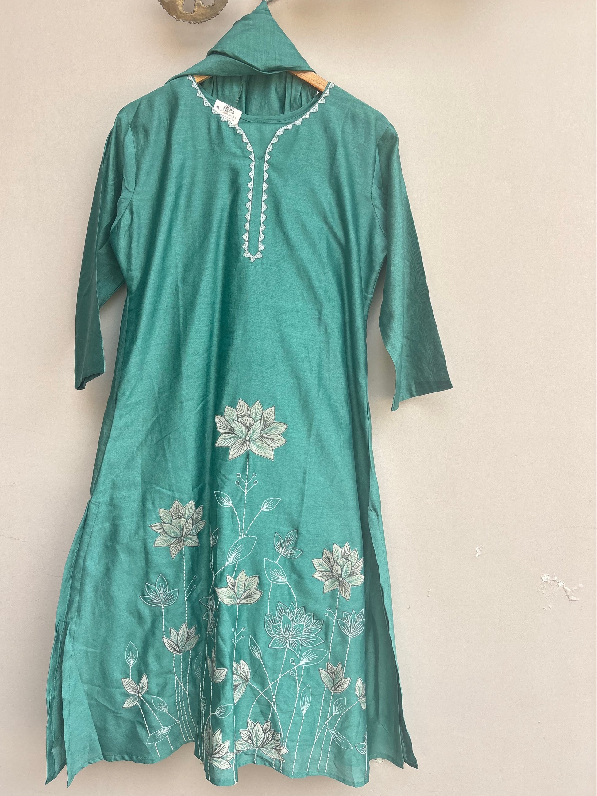Lotus Charm Chanderi Set