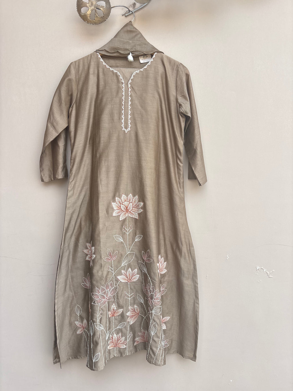 Lotus Charm Chanderi Set