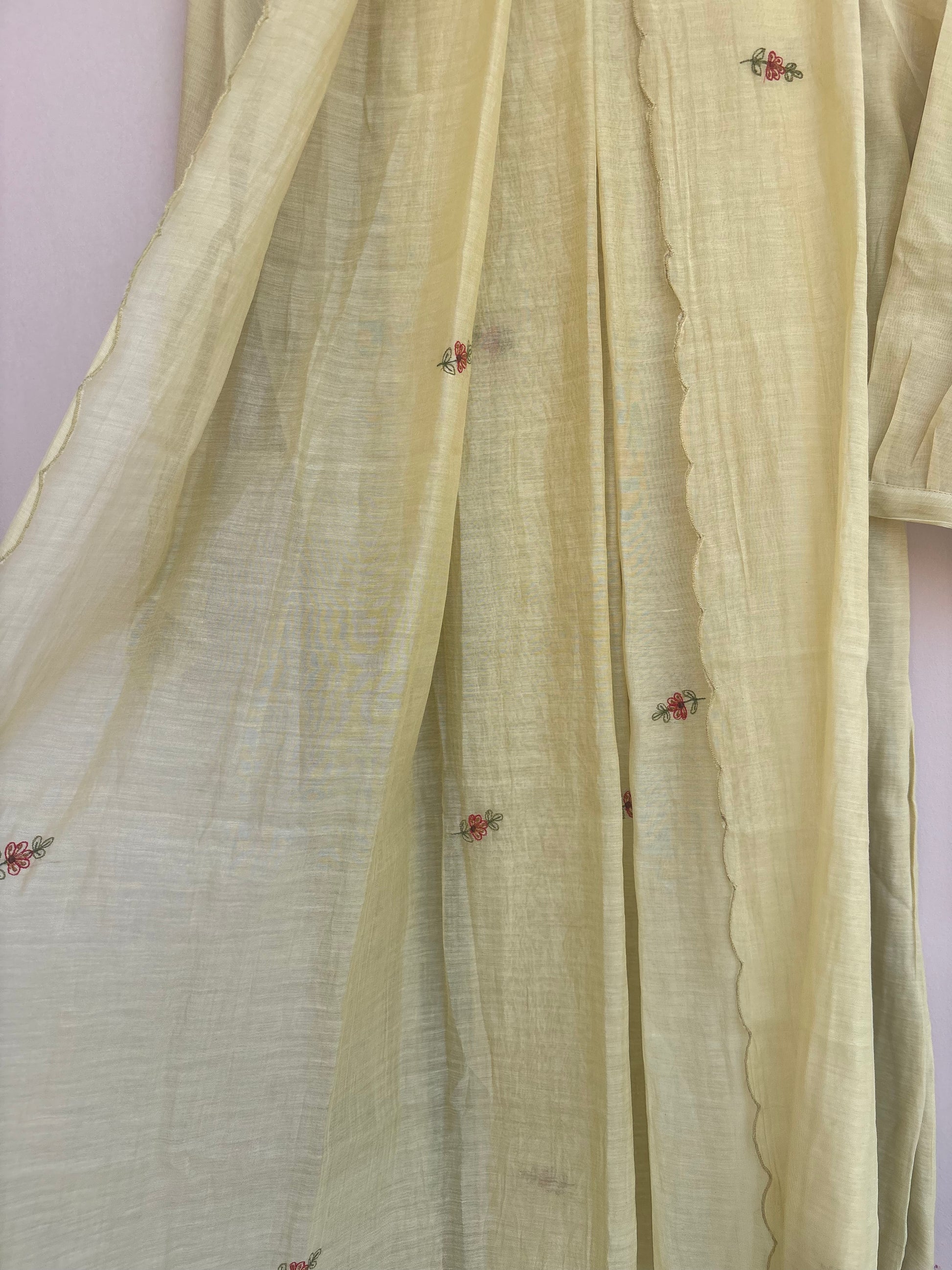 Lemon Bloom Mulchanderi Set