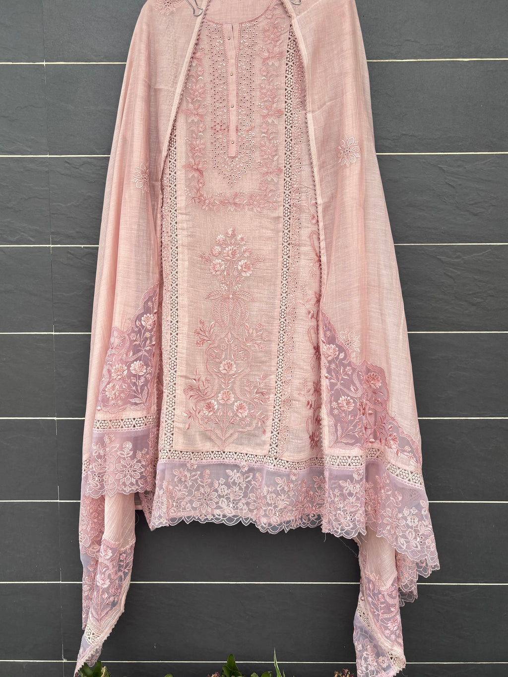 Gulraaz Mulmul Chanderi Suit