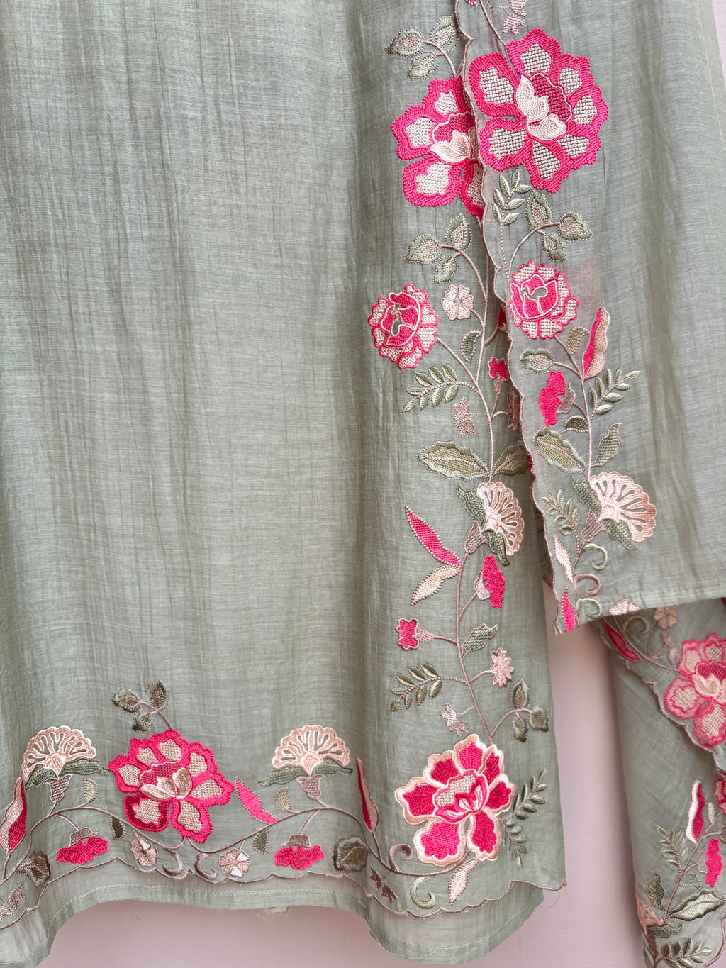 Noor-e-Gul Mulmul Chanderi Unstitched Suit