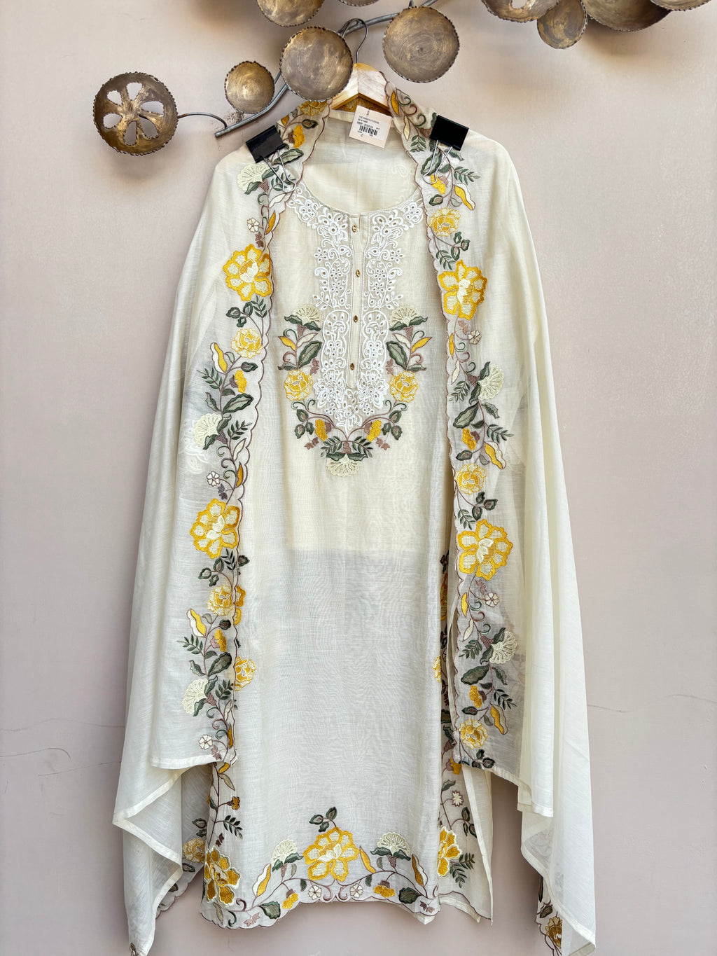 Noor-e-Gul Mulmul Chanderi Unstitched Suit