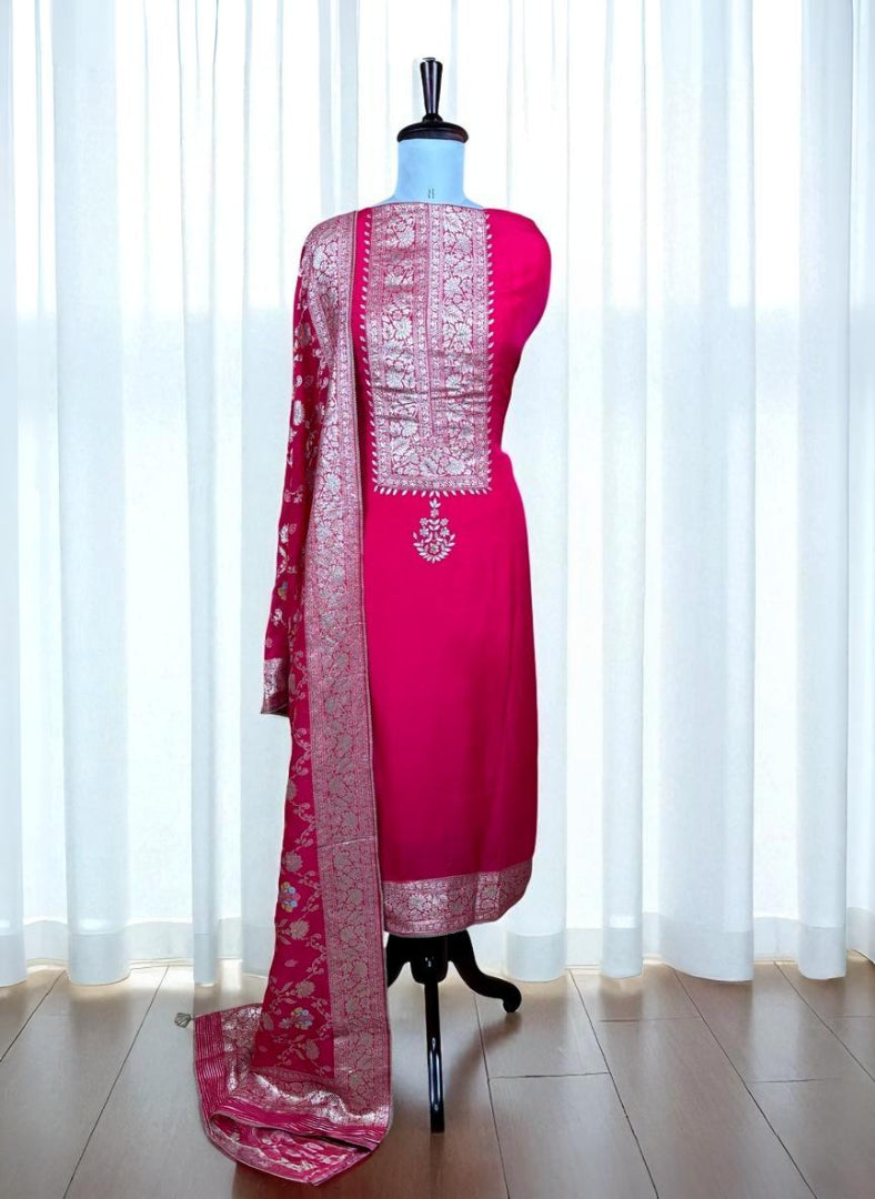 The Banarasi Silk Brocade Suit Set