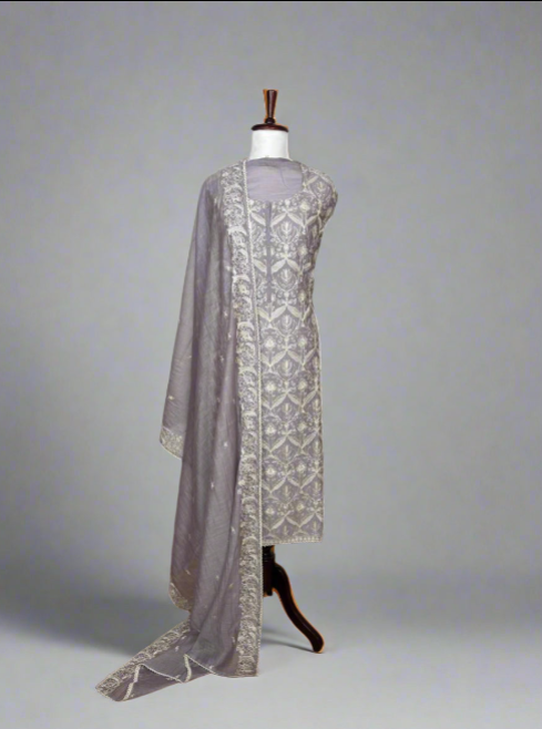 Jaal-e-Bahaar Mulmul Chanderi Unstitched Suit