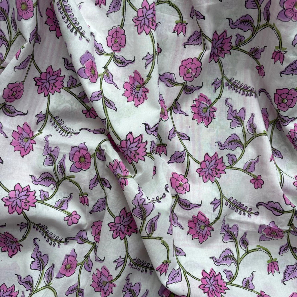 Multicolor Handblock Sukoon unstitched suit