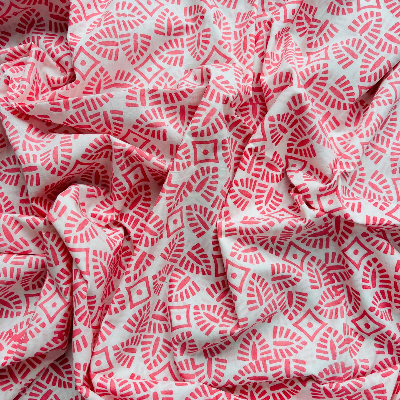 Multicolor Handblock Sukoon unstitched suit (NBA)