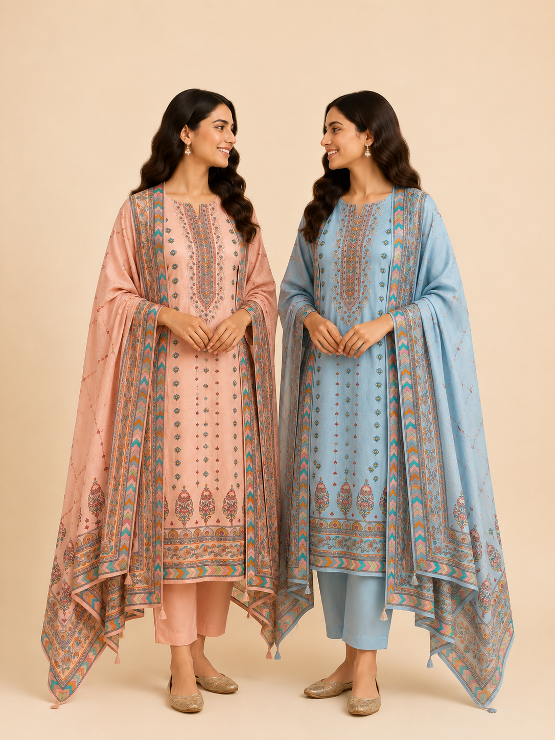 Afsana Mulmul Unstitched Suit